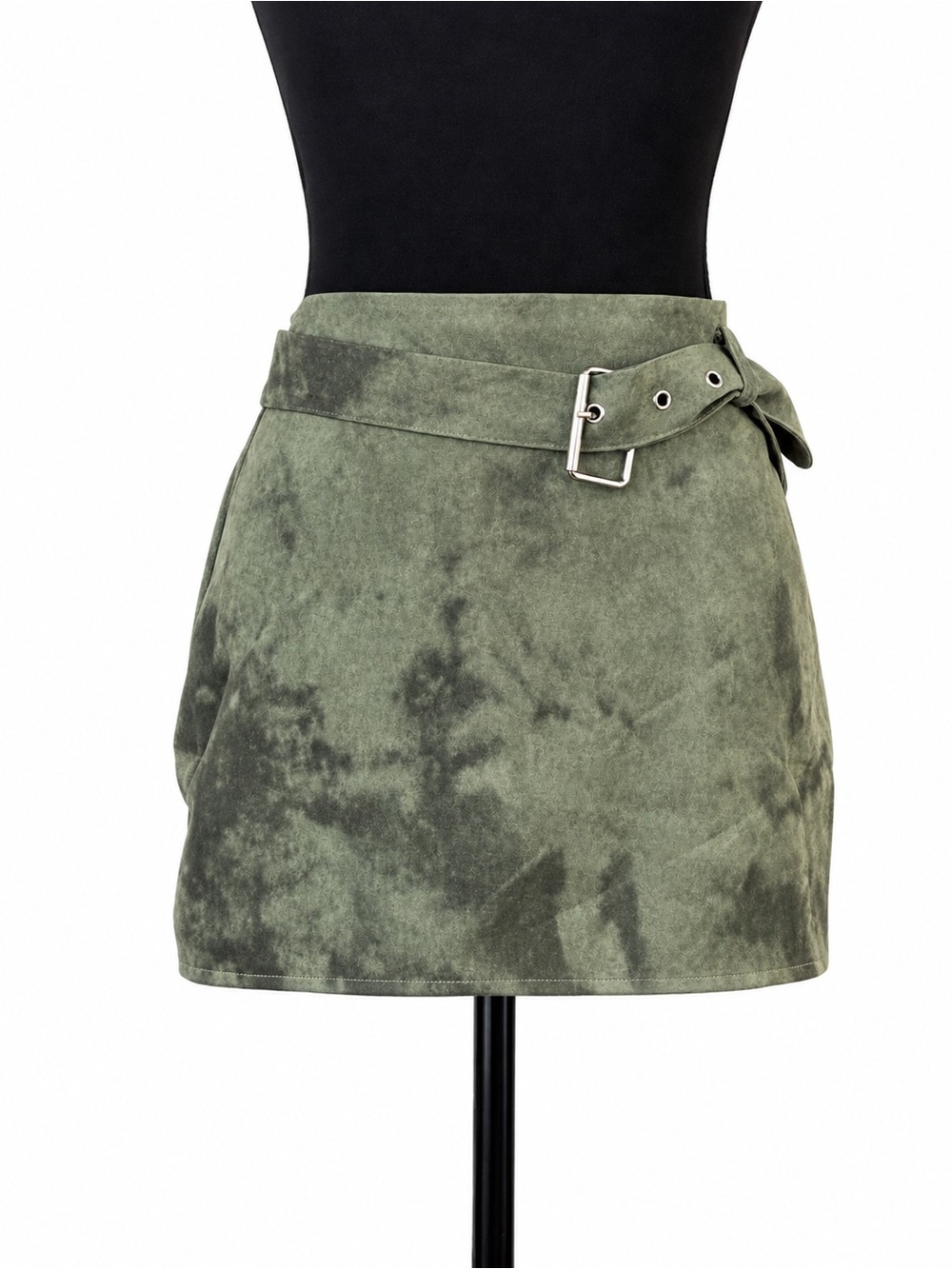PrettyLittleThing NWT Khaki Micro Mini Skirt US 8 34” Waist